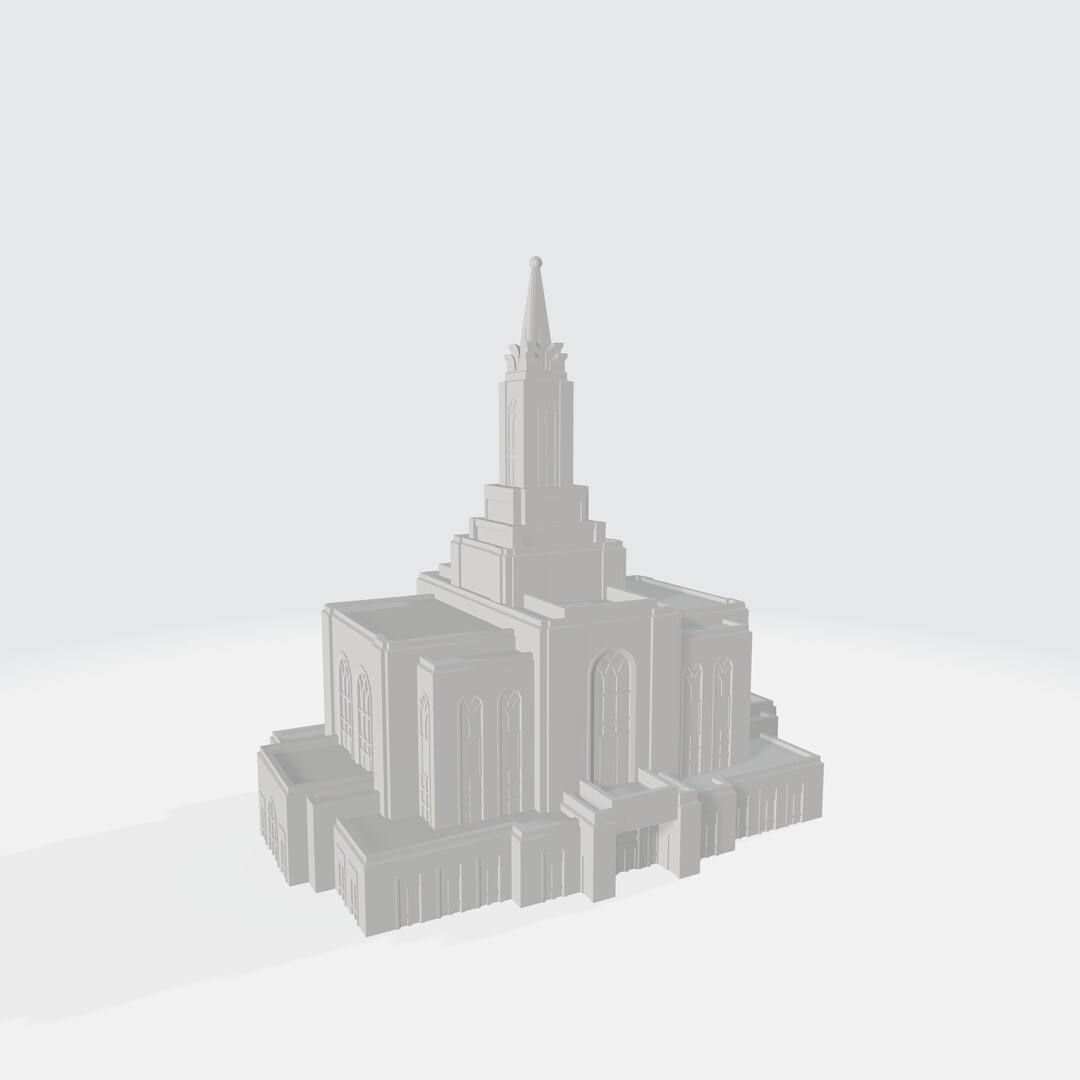 Downloadable 3D Model - Orem Utah Temple - 3D Printable - Etsy
