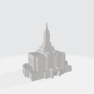 Downloadable 3D Model - Orem Utah Temple - 3D Printable
