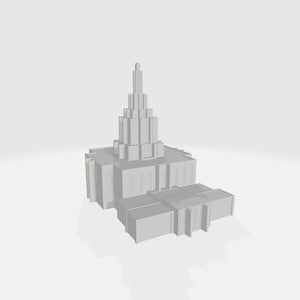 Downloadable 3D Model - Idaho Falls Idaho Temple - 3D Printable
