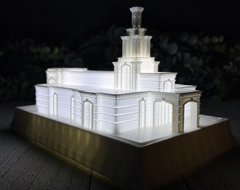 Columbia River Washington Latter-day Temple Night Light Statue - LDS - The Church of Jesus Christ of Latter-day Saints