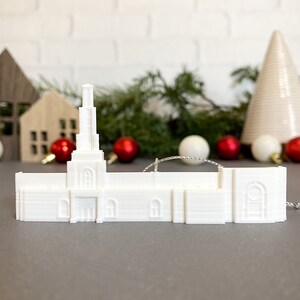 Lubbock Texas Temple Christmas Tree Ornament - Church of Jesus Christ of Latter-day Saints - LDS - Mormon