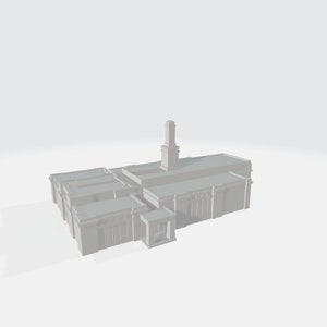 Downloadable 3D Model - Monticello Utah Temple - 3D Printable