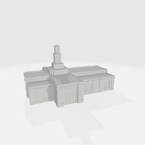 Downloadable 3D Model - Small Generic Temple After Reconstruction #1 - READ DESCRIPTION - 3D Printable