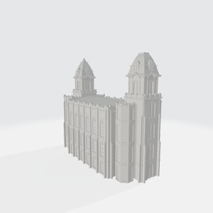 Downloadable 3D Model - Manti Utah Temple - 3D Printable