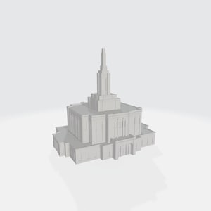 Downloadable 3D Model - Pocatello Idaho Temple - 3D Printable