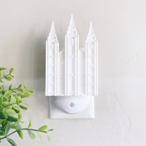 Salt Lake City Utah Temple Wall Night Light - Plug-in - LED - LDS