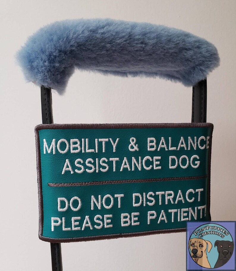 Service Dog Vinyl Guide Dog Sign Handle Banner Mobility and Etsy