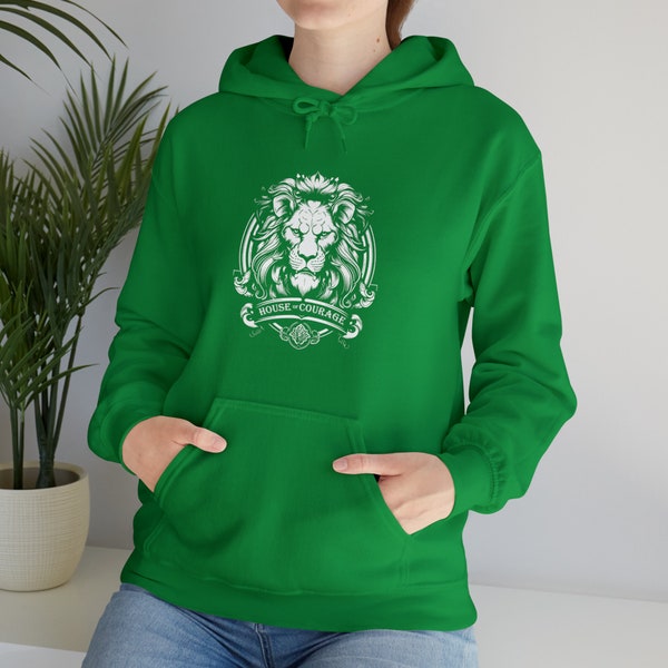 Unisex Adult Hooded Sweatshirt House of Courage, Green Team, House Isibindi, Team Isibindi, Isibindi Hoodie, Hooded Sweatshirt For Isibindi