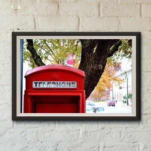 Red Phone Booth London Artwork Instant Download Notting Hill Adventure Gift for Traveler Modern Home Decor Colorful Photography Travel Art