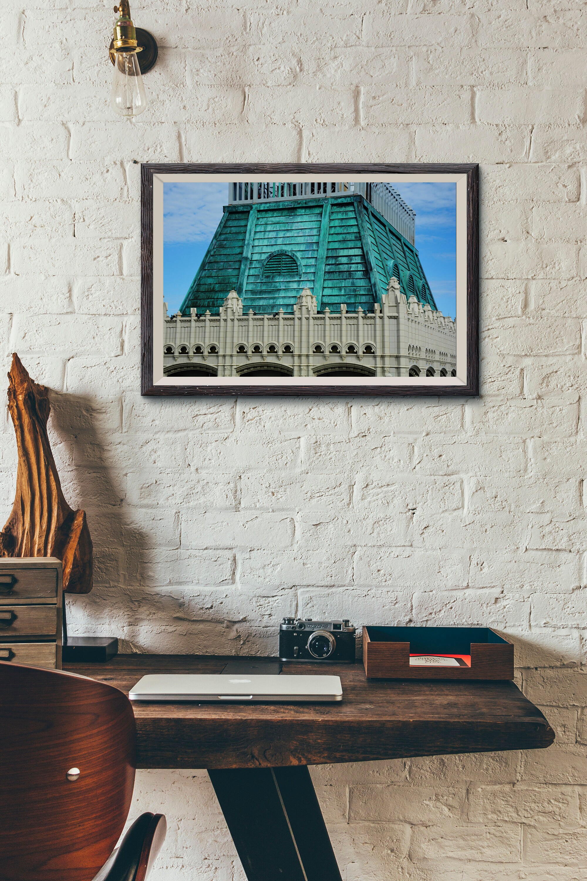 Architectural Print Blue Slate Instant Download City Photography