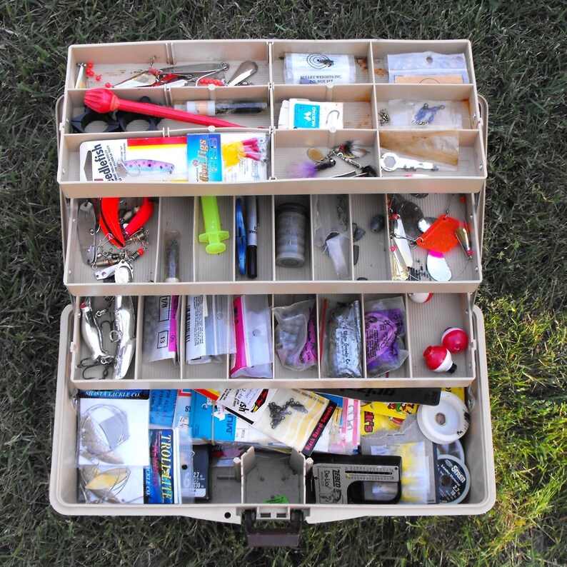 Fenwick 1080 Tackle Box With Optional Contents 3.75 Lb. of Etsy