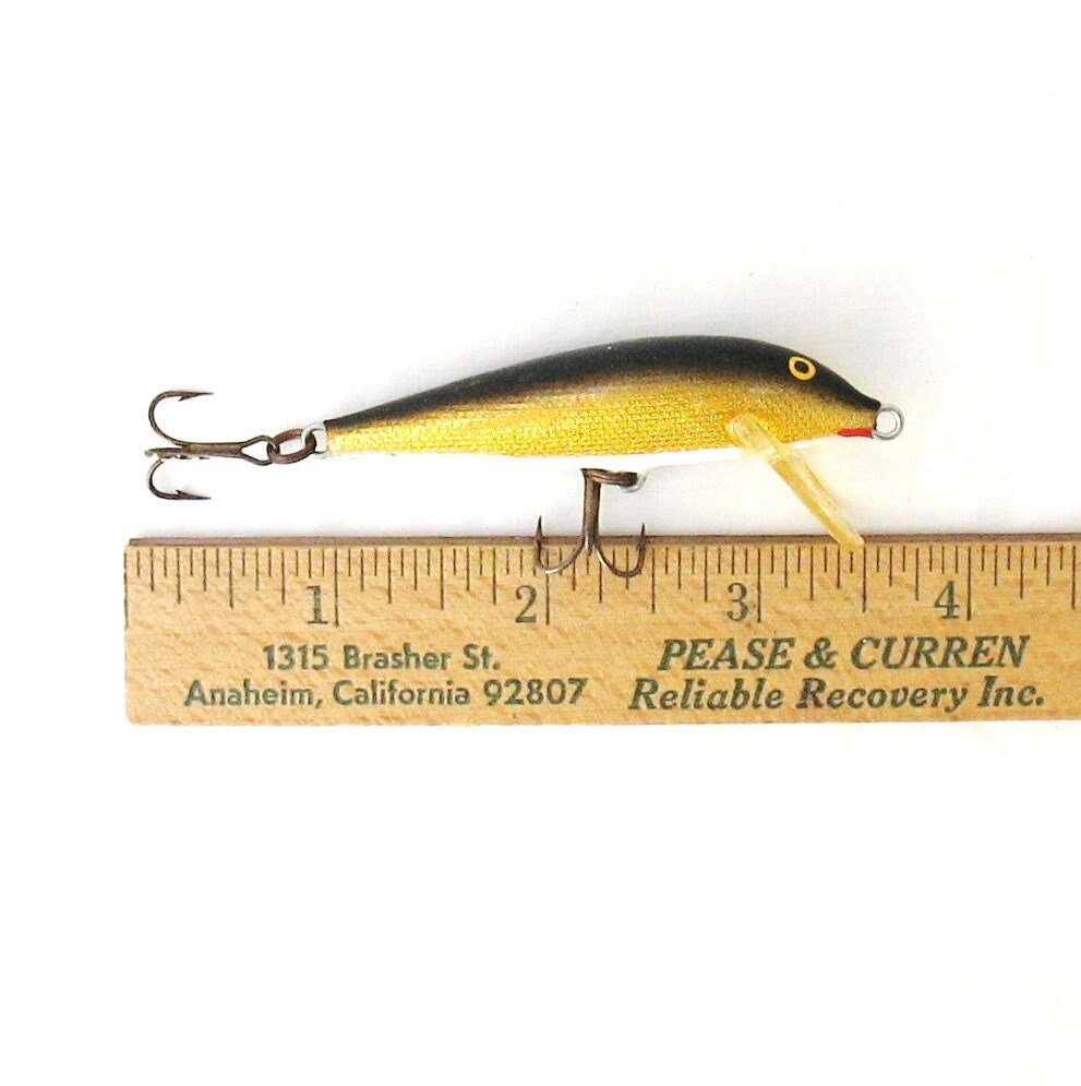 Vintage Rapala Countdown Finland Fishing Lure With 2 Treble Hooks