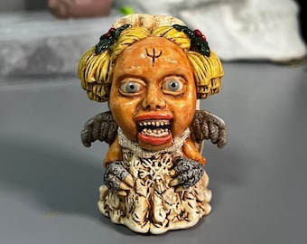 Anioł Krampus, Perchta, Cherub, Horror, Halloween, zabawka artystyczna, maniak, postać