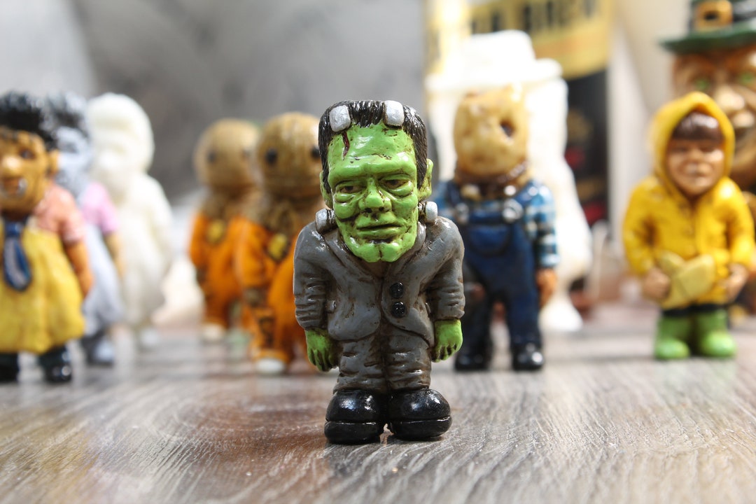 Creepy Monster Figurine Horror Halloween Art Toy Figure Etsy