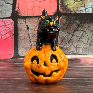 Black cat, Halloween ,  Horror, Halloween, Toy, Figure