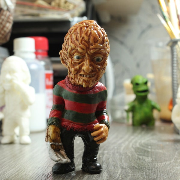Freddy Krueger , Terror, Halloween, Art Toy, Maniac, Figura