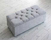 Quality CHESTERFIELD PLUSH VELVET Ottoman 9 colours all sizes