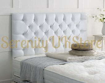 Black Fast Delivery Quality 3FT SINGLE Headboard in Faux Leather 
