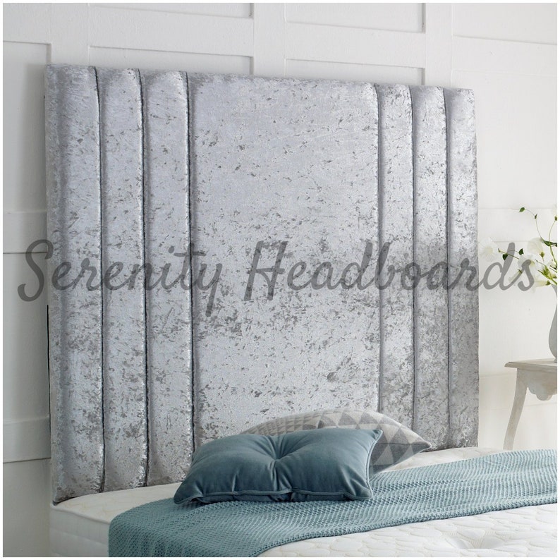 Crushed Velvet RIO 3 wall headboard 30 Height choose Etsy