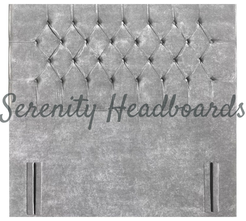 Crushed Velvet CHESTERFIELD Floor Standing Headboard 50 Etsy UK