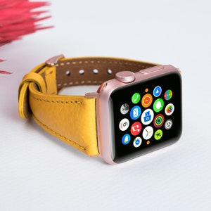 Personalized Gift Apple Watch Band, Apple iWatch Band, iWatch Leather Band, Leather iWatch Strap, Wedding Gift, Anniversary Gift, Women Gift