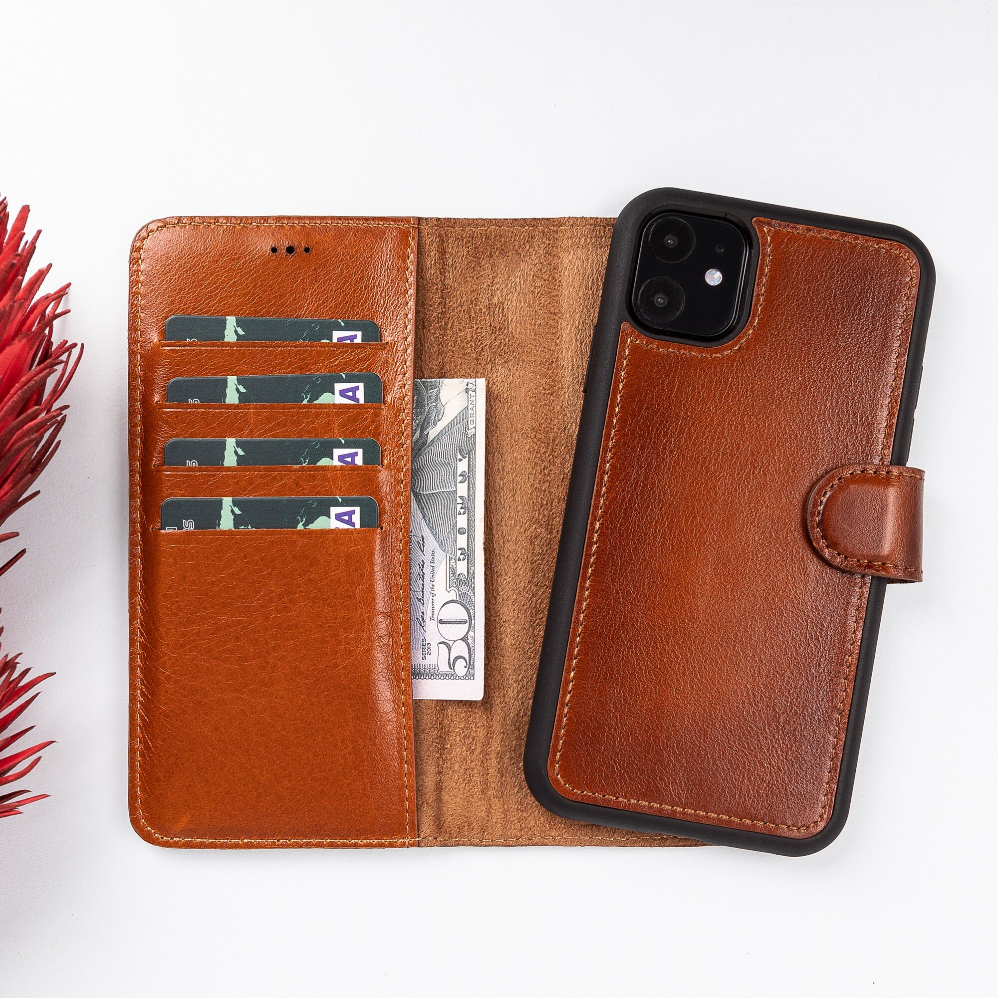 IPhone 11 Wallet iPhone 11 6.1 Leather Case iPhone 11 Etsy
