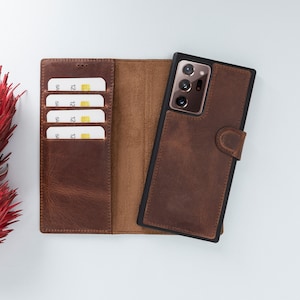 Galaxy Note 20 Ultra-hoesje, Samsung Note 20-portemonnee, beste telefoonhoesje voor Note 20 Ultra 5G / Note 20 5G, volnerf lederen telefoonhoesje portemonnee