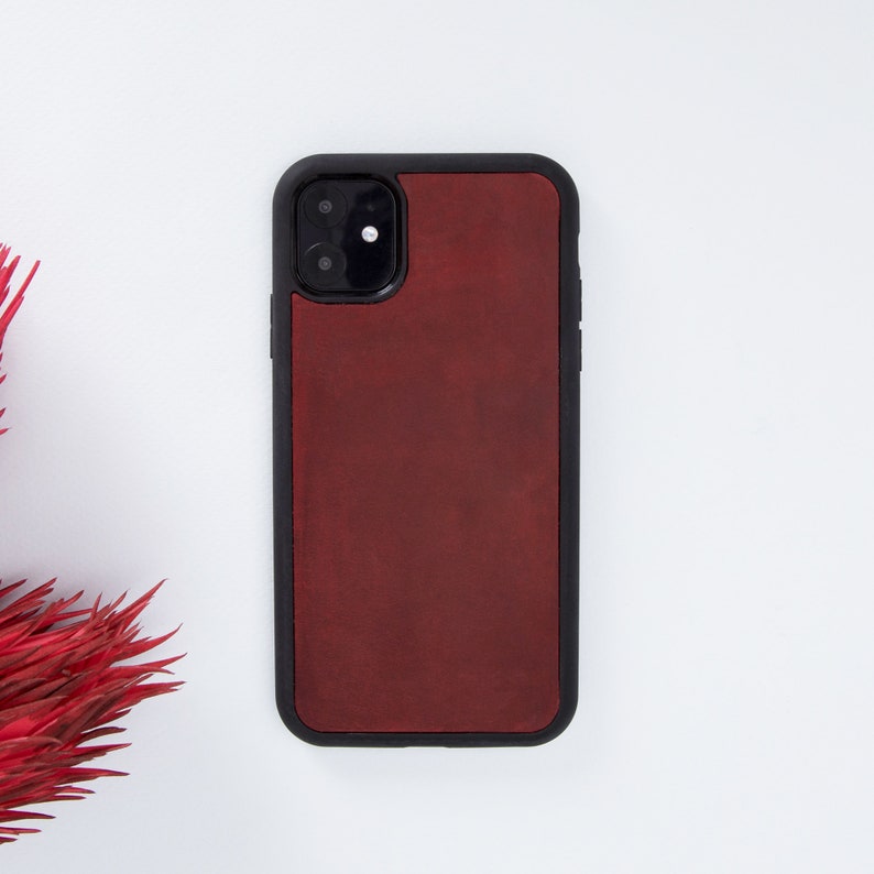Gift RED Magnetic Detachable iPhone 11 Back Cover Best Phone Case for iPhone 11 6.1 Personalized iPhone 11 Leather Bifold Wallet