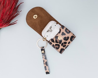 Capa de couro para AirPods: Capa personalizada em couro legítimo de alta qualidade
