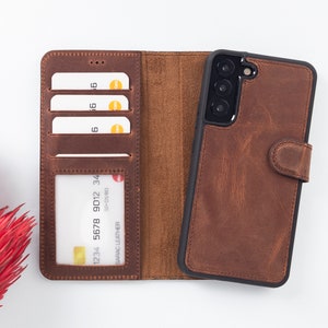 Leren S22 Plus-hoesje, Galaxy S21 Plus Card-hoesje, Samsung Galaxy S22 Plus-hoesje op maat, standaard portemonnee S22 Ultra, Samsung S21 Ultra Cover