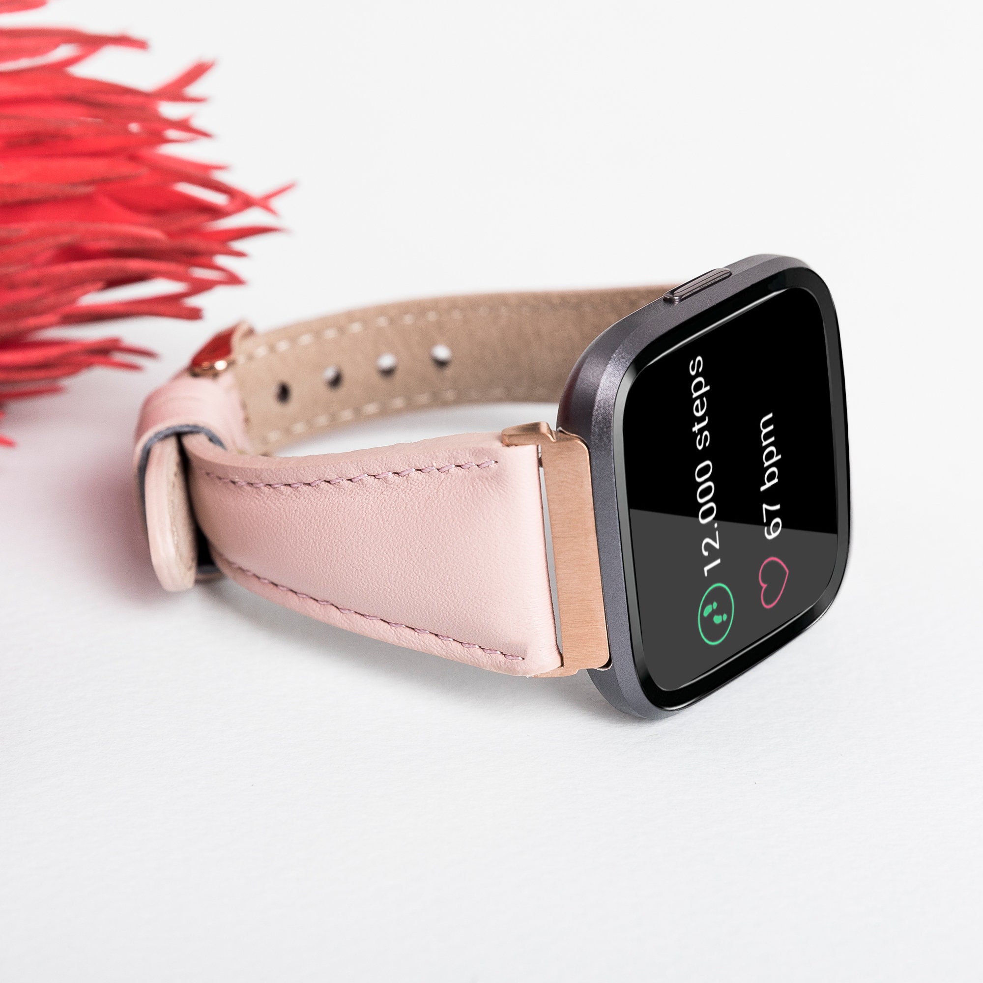 Leather Womens Fitbit Versa 3 Band Fitbit Sense Band Fitbit | Etsy