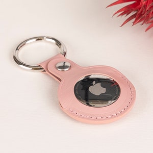 Leather Airtag Case, Customized Gift Airtag Cover, Leather Key Chain, AirTag Case Keychain, Wedding Gift, Mother&#39;s Day Gift, Birthday Gift