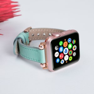 Apple Watch Band, Leather iWatch Band, Apple iWatch Strap, Apple Watch Bracelet, Apple Arm Band, Personalized Gift, Anniversary Gift Band