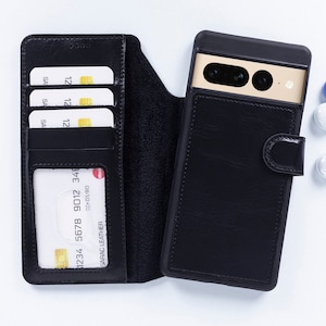 Custodia in pelle per Pixel 8, portafoglio per Pixel 8 Pro, custodia magnetica staccabile per Google Pixel 7, portafoglio personalizzato per Pixel 7 Pro, custodia per carte bifold