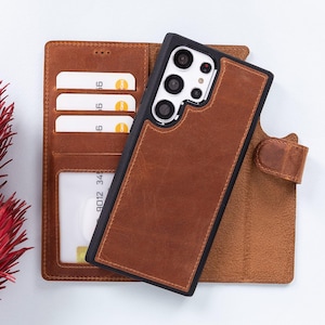 Capa de couro para celular S25 Ultra, carteira para Samsung S25 Ultra, capa para Galaxy S25 Ultra, carteira para cartão personalizada para S25 Ultra, capa para S24 Ultra, capa Spen
