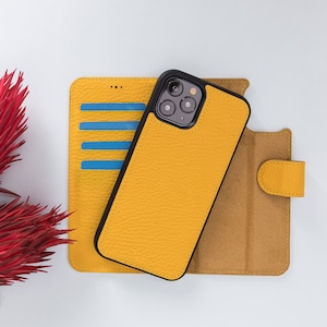 Leder iPhone 12 Pro Hülle Brieftasche, iPhone 11 Pro Max Abnehmbare Lederhülle, iPhone 12 Pro Max Stand Geldbörse, iPhone 12 Leder Kartenetui