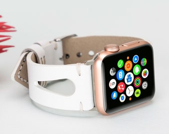 Handmade Full Grain Leather Apple Watch Band, All Series