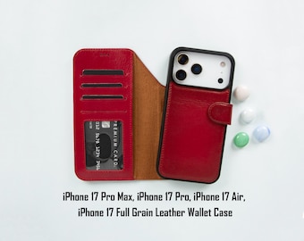 IPhone 17 Pro Max ウォレットケース、iPhone 17 Pro用本革
