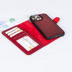 Coque pour iPhone 16+, portefeuille iPhone 16, coque Apple iPhone 16 Pro Max, housse en cuir pour iPhone 16 Pro, Bloqueur RFID, portefeuille pour iPhone 15 Pro