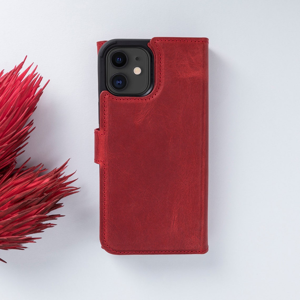 Leather Iphone 12 Mini Case Iphone 12 Mini 5.4 Etsy