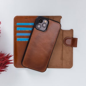 Apple iPhone 12 Mini Hülle, Leder iPhone 12 Pro Max Brieftasche, iPhone 12 Brieftasche, iPhone 11 Pro Max Lederhülle, Kartenhülle für iPhone 11 Pro Max, iPhone 11 Hülle