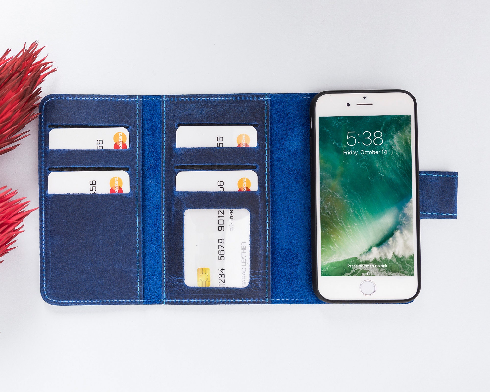 Iphone SE 2022 Wallet Iphone SE 2020 Case Iphone 8 Trifold Etsy