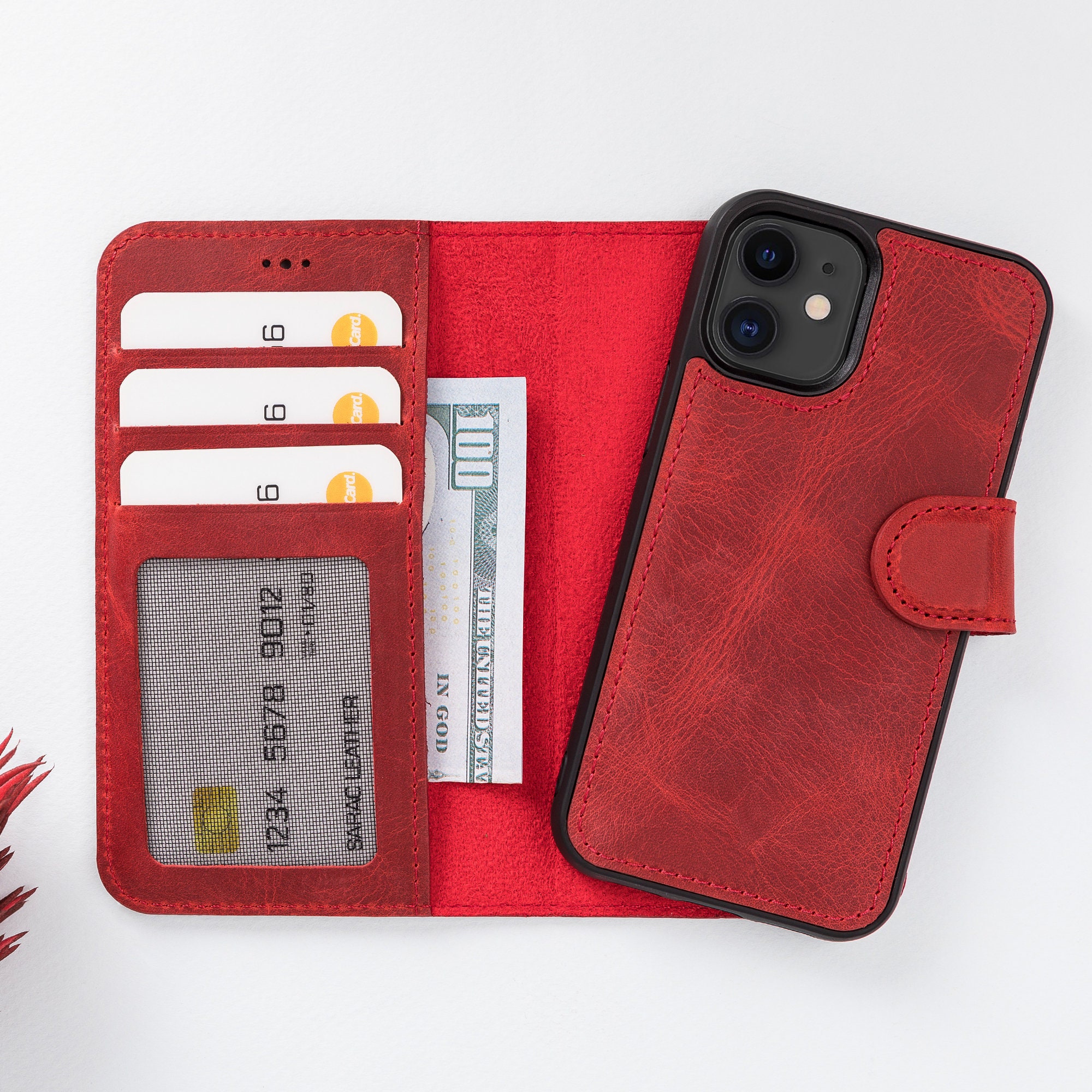 Iphone 12 Mini Leather Womens Wallet Best Phone Case for Etsy UK