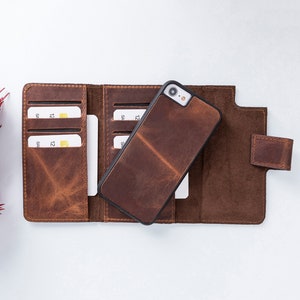 Capa para iPhone SE 2022, carteira de couro para iPhone SE 2020, capa para cartão de crédito para iPhone 8, capa personalizada para iPhone 7, carteira para iPhone SE 2022, presente