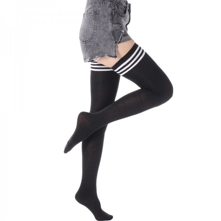 Calcetas Largas Para el Frío Mujer Medias Sexy De Algodón Trendy