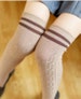 Cotton Thigh High socks - knee high socks - thigh high stockings - knee high socks - striped high socks-cosplay 