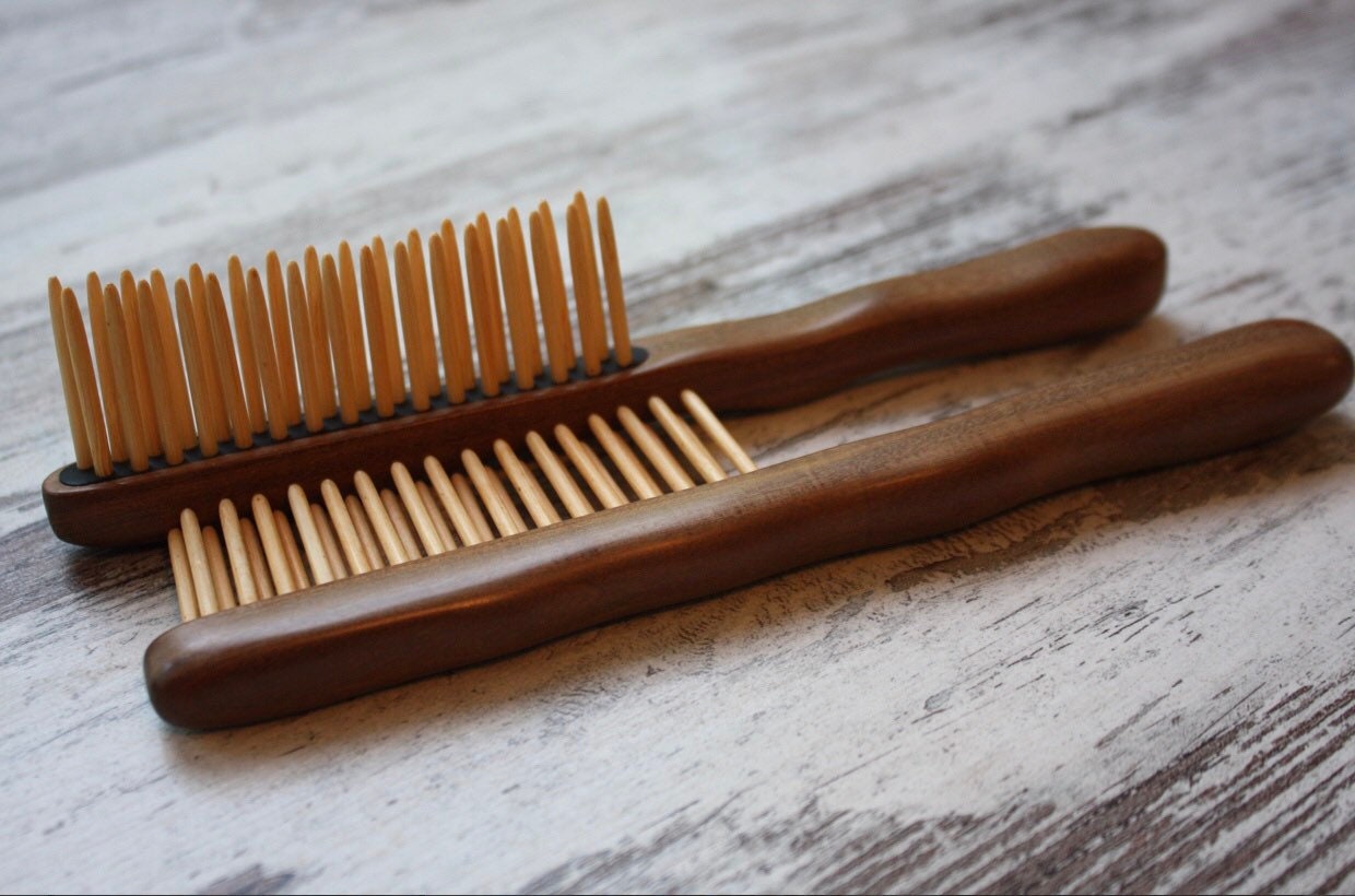 Wooden Hair brush wood hairbrush wood comb self care kit Etsy