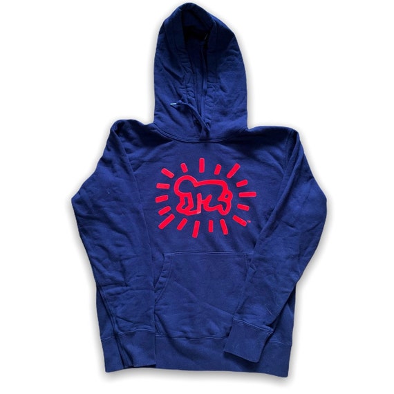 Vintage Keith Haring Graphic Hoodie Sweatshirt