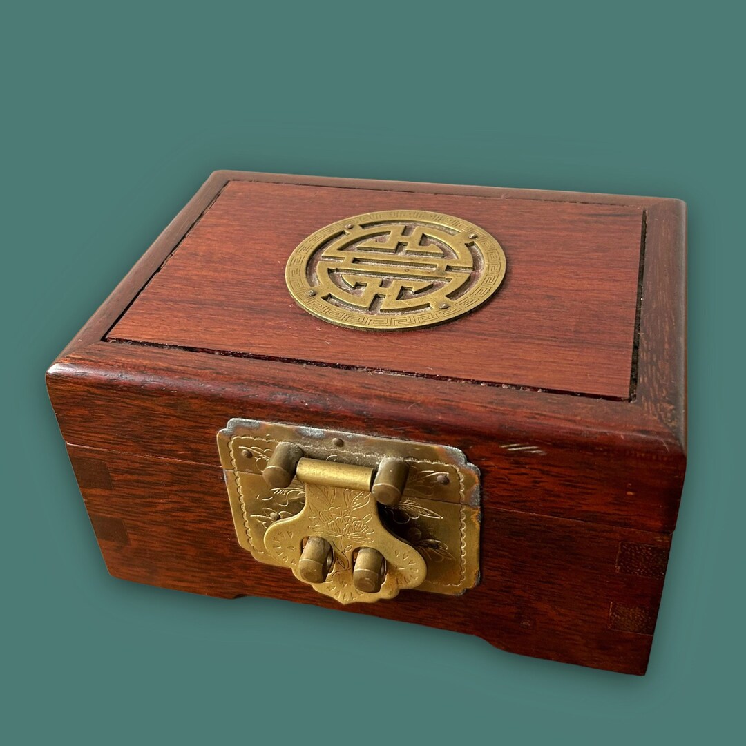 Antique Chinese Wooden Jewellery Box - Etsy