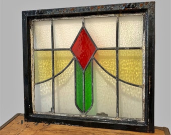 Antique Stained Glass Window Etsy